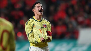 James Rodr&iacute;guez con la Selecci&oacute;n Colombia