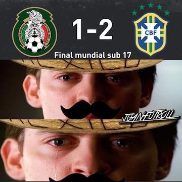 Los memes lloran la derrota de México ante Brasil