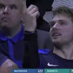 La reacción de Doncic al verse a sí mismo en la pantalla gigante: fue viral al momento