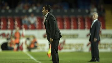 Marcelo Michel Lea&ntilde;o durante un partido con el Necaxa