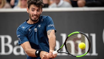 El tenista argentino Juan Ignacio Londero, durante un partido