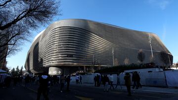 Imagen de la fachada exterior del nuevo Santiago Bernabéu.
