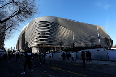 Imagen de la fachada exterior del nuevo Santiago Bernabéu.