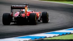 Un monoplaza de Ferrari durante la temporada 2016.