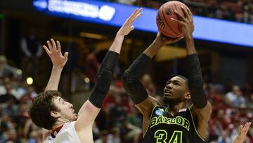 Cory Jefferson, en Baylor, en su etapa universitaria. Acaba de fichar por el Herbalife Gran Canaria.