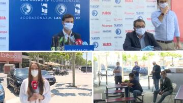 Mascarillas, distancia: así ha sido la presentación de Helguera, primera rueda de prensa tras el confinamiento