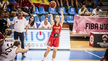 Lacorzana lanza ante Bélgica.