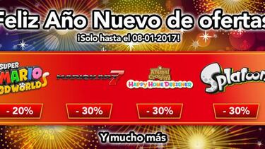 Nintendo: Promoción “Feliz Año Nuevo de ofertas” en la eShop