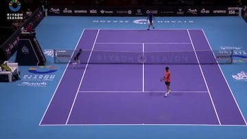 La salvajada de punto de Nadal y el gesto de Alcaraz posterior