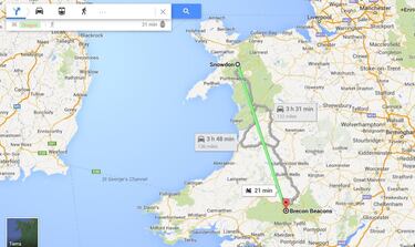 Google Maps ya calcula distancias volando con dragón