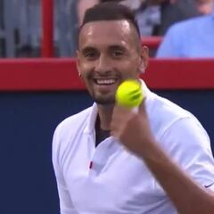 Si va por debajo en el marcador se divierte así: Kyrgios y un detalle que no ha gustado nada
