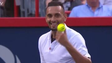 Si va por debajo en el marcador se divierte así: Kyrgios y un detalle que no ha gustado nada