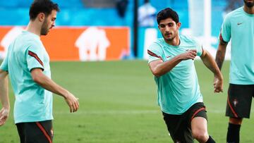 Goncalo Guedes in action during the official training of Portugal at the La Cartuja stadium on June 26, 2021 in Sevilla, Spain.
 AFP7 
 26/06/2021 ONLY FOR USE IN SPAIN