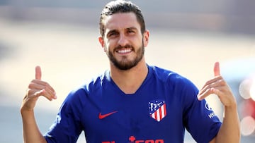 Koke, en la &uacute;ltima sesi&oacute;n del Atl&eacute;tico antes de medirse al Betis. 