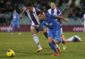 Getafe vs Valladolid, partido de Primera División en la temporada 13/14