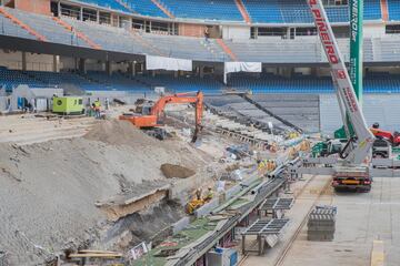 Nuevas imágenes de las obras del Estadio Santiago Bernabéu.