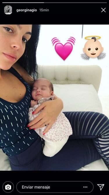 Georgina Rodr¨ªguez presume de su hija Alana Martina en Instagram