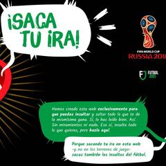 Sacatuira.com pretende acabar con los insultos en el fútbol