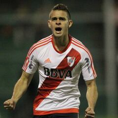 Borré, uno de los destacados de River en la goleada a Millos