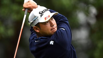 Hideki Matsuyama golpea la bola durante el Shensen International que se disputa en Shanghai.