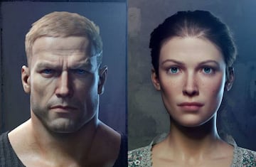 William Joseph Blazkowicz y Anya Oliwa 