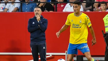 El entrenador del UD Las Palmas, Francisco José García Pimienta.