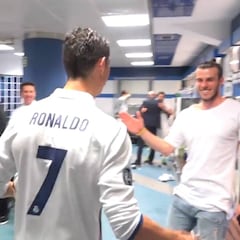 Cristiano llegó al vestuario en modo dios: la plantilla, rendida