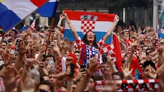 La afici&oacute;n de Croacia sue&ntilde;a con pasar a la final.
