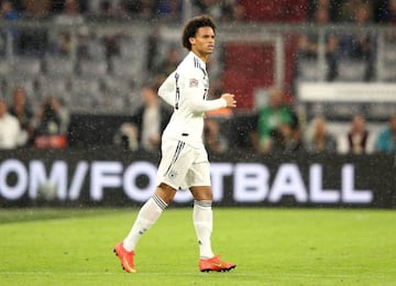 Leroy Sané in action for Germany against France.