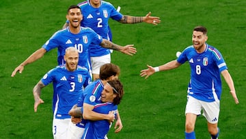 La selección italiana celebra un gol durante la pasada Eurocopa, disputada en Alemania.
