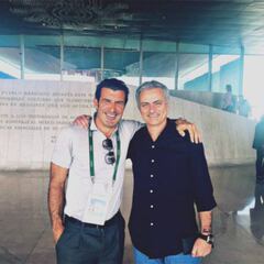 Mourinho y Figo visitaron el Museo Nacional de Antropología