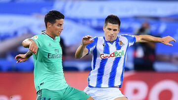 James Rodríguez fue titular y jugó 78 minutos en la victoria 2-1 del Madrid ante la Real Sociedad.