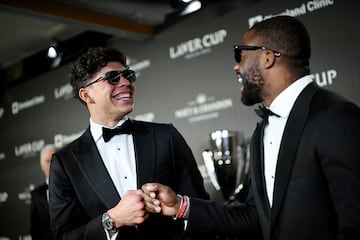 Ben Shelton y Frances Tiafoe durante la alfombra negra de la ceremonia inaugural de la Laver Cup celebrada en el Uber Arana de Berlin.