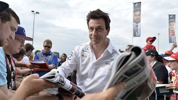 Toto Wolff, jefe de Mercedes.