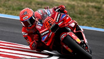 Marc Márquez, en Balaton Park.