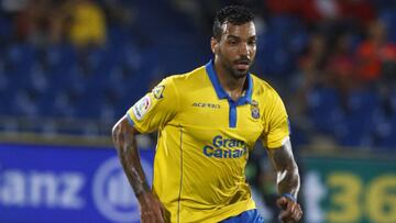 Felipe Macedo durante un partido con Las Palmas.