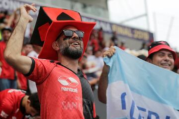 Gran ambiente en la final de la Copa Sudamericana. 