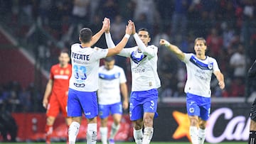 during the 10th round match between Toluca and Monterrey as part of the Liga BBVA MX, Torneo Apertura 2025 at Nemesio Diez Stadium, on September 24, 2025 in Toluca, Estado de Mexico, Mexico.