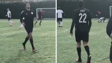 Kaká gets taste of his own medicine in amateur 6-a-side