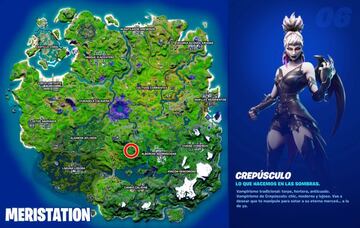 Ubicación del personaje Crepúsculo