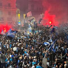 Astonishing scenes in Naples after Napoli win the Scudetto