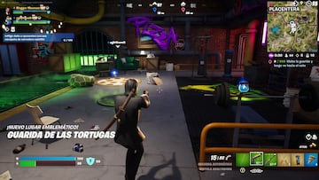 fortnite misiones tortugas ninja visita la guarida y luego ve hacia el este