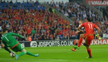 1-0. Gareth Bale marcó el primer tanto.