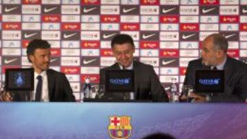 Bartomeu, en la presentación de Luis Enrique.