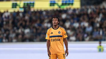 Juan Cuadrado of Pisa Sporting Club 1909 participates in the Serie A football match between Atalanta BC and Pisa SC 1909 in Bergamo, Italy, on August 24, 2025, at Gewiss Stadium. (Photo by Emanuele Comincini/NurPhoto via Getty Images)
