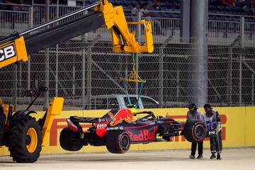 Accidente del piloto de Red Bull, Max Verstappen.