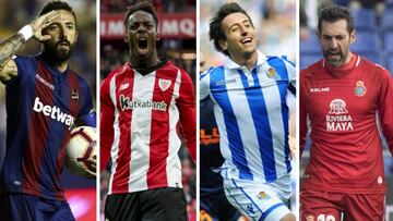 Morales, Williams, Oyarzabal y Diego López, los intocables de LaLiga en 2019.