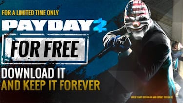¡Corre! Payday 2 en Steam totalmente gratis por tiempo limitado