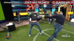 En El Chiringuito recrean el penalti de Lenglet a Ramos: a Roncero le sale del alma