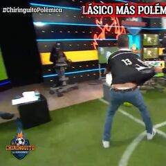 En El Chiringuito recrean el penalti de Lenglet a Ramos: a Roncero le sale del alma